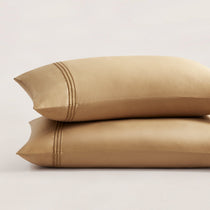pure parima egyptian cotton pillowcase set honey