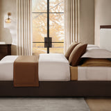 pure parima egyptian cotton triple luxe sateen collection cream caramel honey
