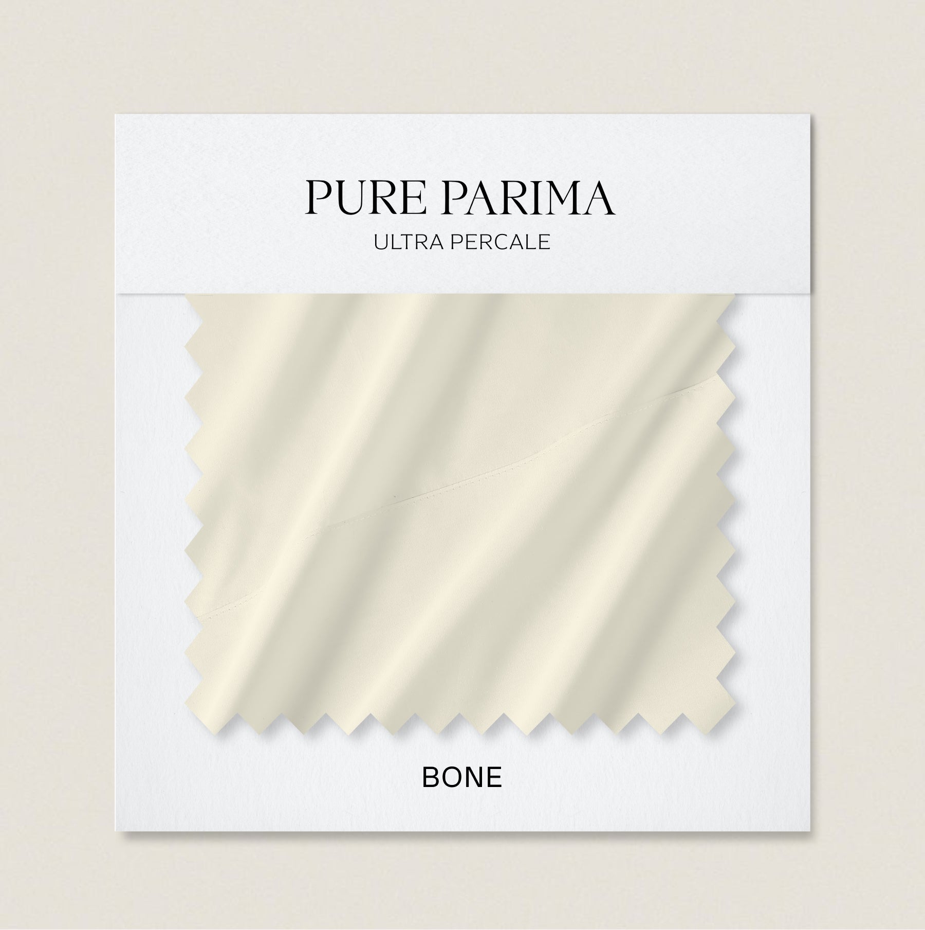 ultra percale bone swatch