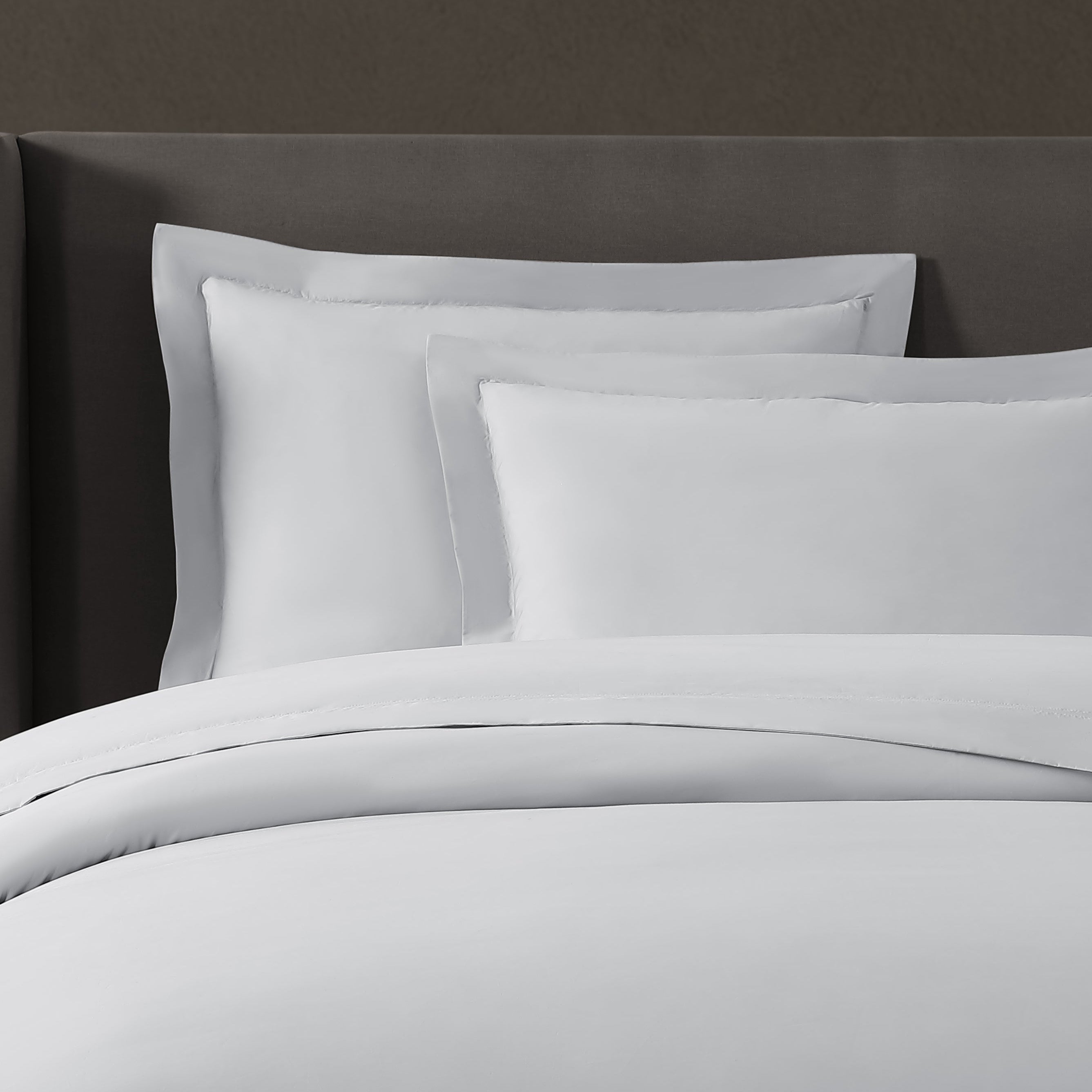pure parima egyptian cotton ultra percale duvet cover steel
