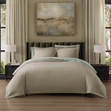 Pure Parima Egyptian Cotton Sheets Ultra Percale Duvet Cover Set#color_flax