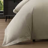 Pure Parima Egyptian Cotton Sheets Ultra Percale Duvet Cover Set#color_flax