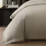 Pure Parima Egyptian Cotton Ultra Percale Duvet Covert#color_flax