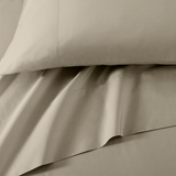 Pure Parima Egyptian Cotton Sheets Ultra Percale Sheet Set | Hotel Collection | 100% Giza Egyptian Cotton#color_flax