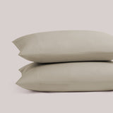 pure parima egyptian cotton ultra percale pillowcases flax