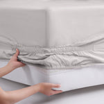pure parima egyptian cotton ultra percale sheet set steel