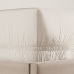 pure parima egyptian cotton ultra percale fitted sheet natural