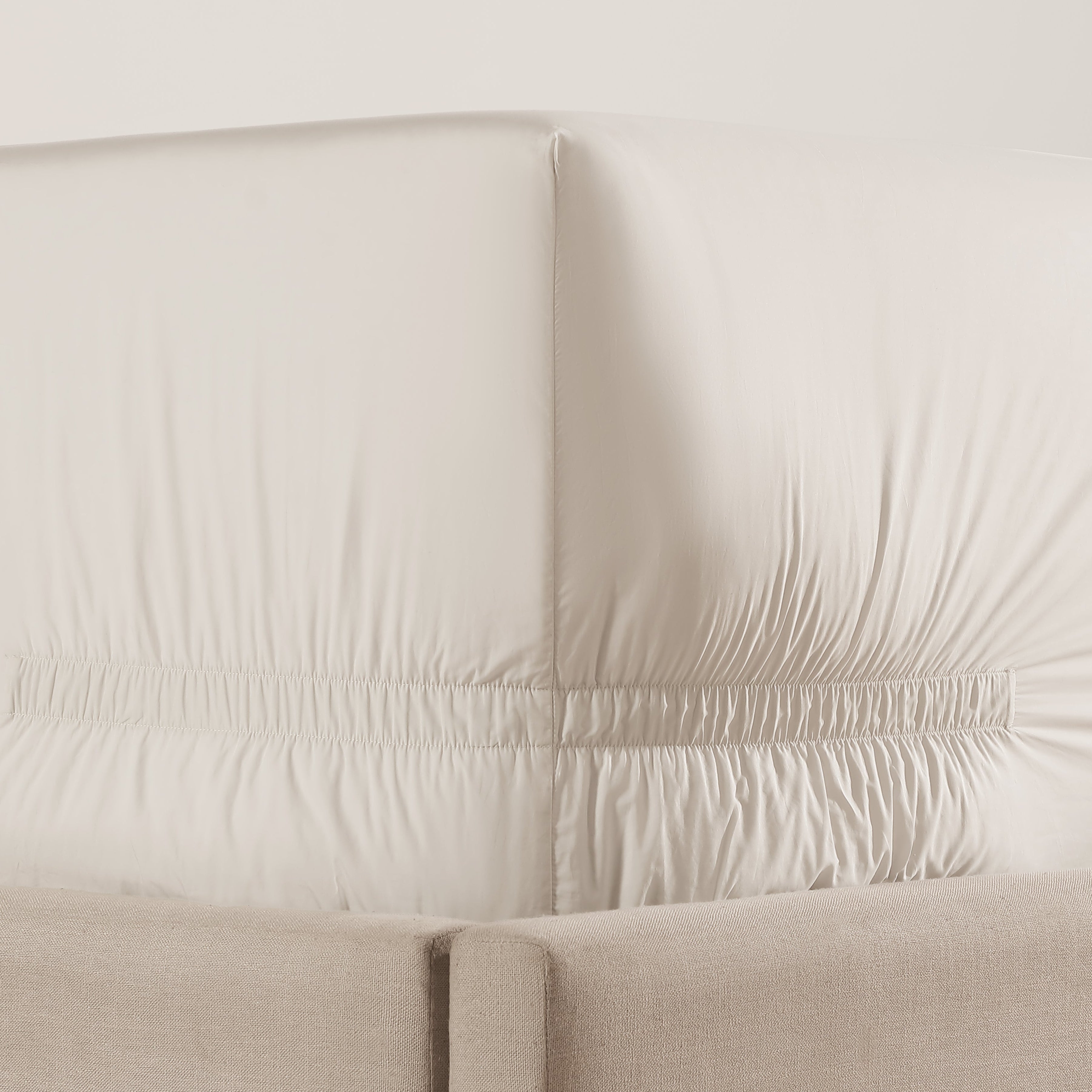 pure parima egyptian cotton ultra percale fitted sheet natural