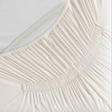 pure parima egyptian cotton ultra percale fitted sheet natural