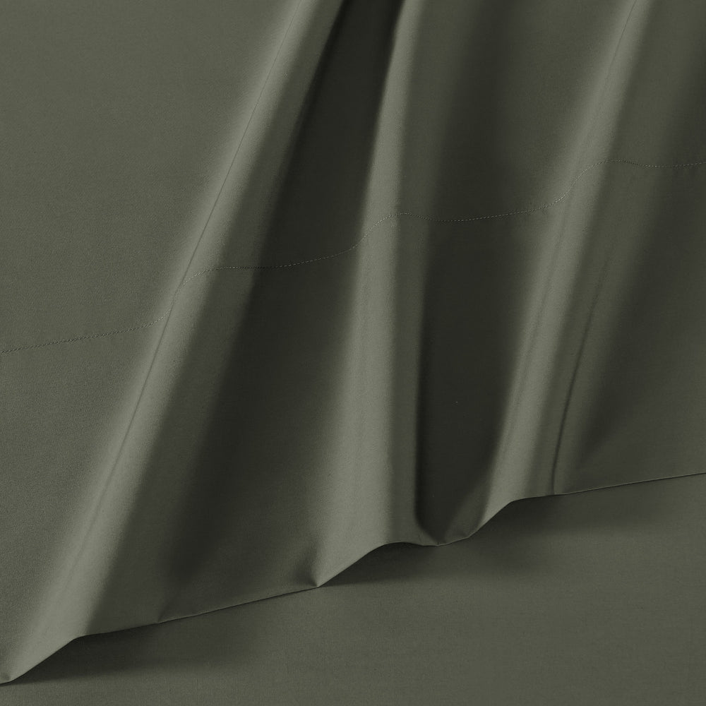 pure parima egyptian cotton ultra percale sheets olive