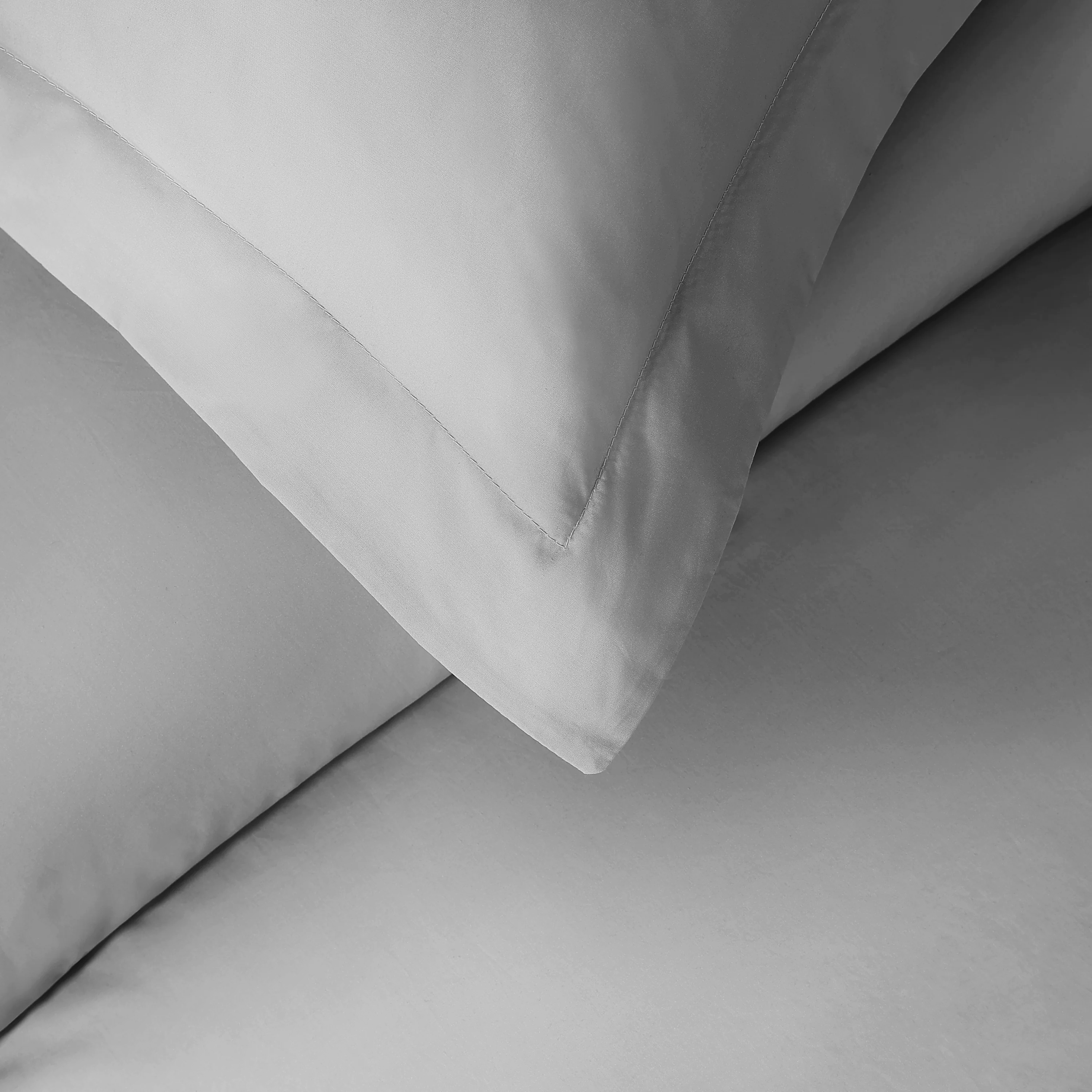 pure parima egyptian cotton ultra percale duvet cover set steel