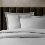 pure parima egyptian cotton ultra percale duvet cover set steel