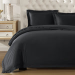 pure parima egyptian cotton yalda duvet cover black