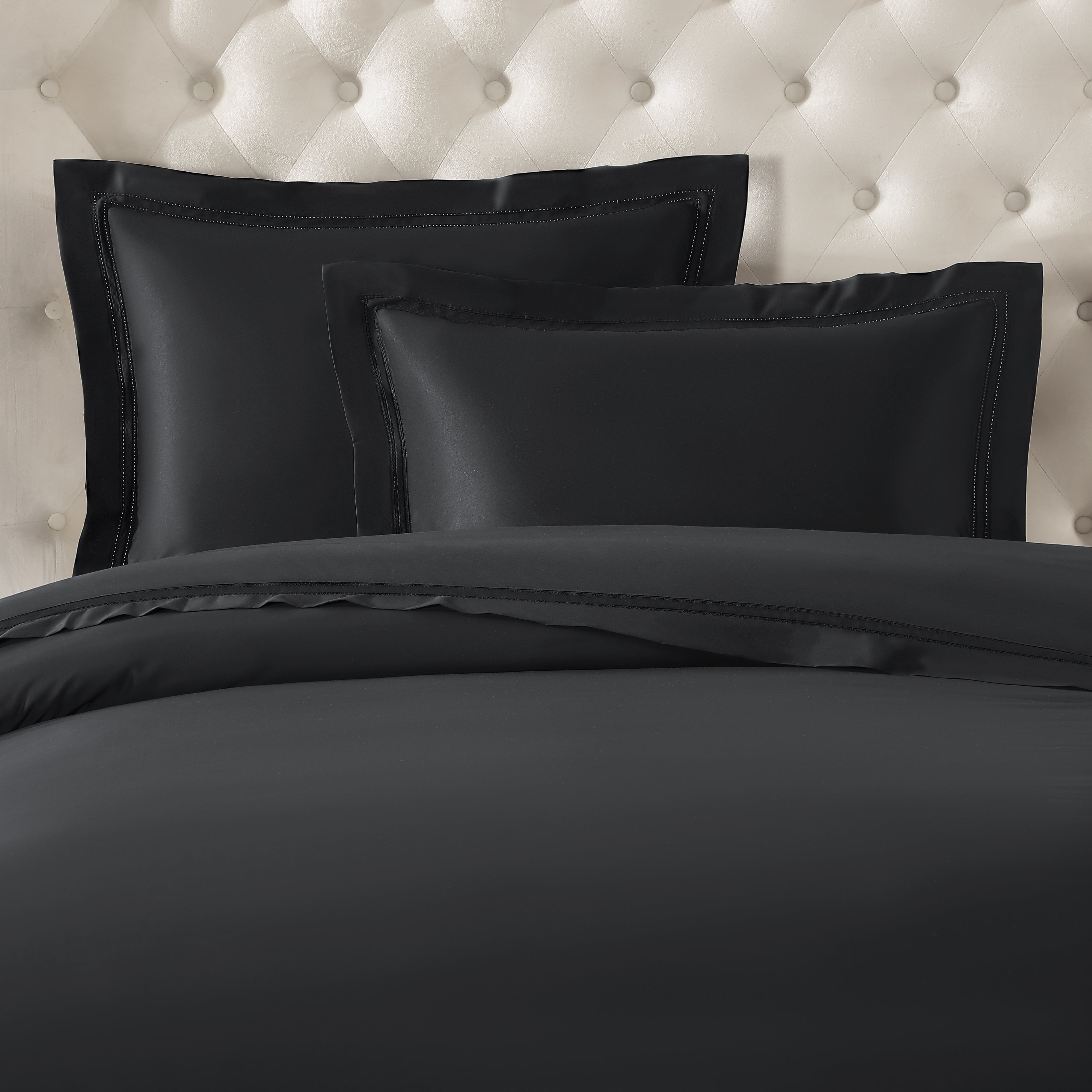 pure parima egyptian cotton yalda duvet cover black