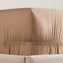 pure parima sateen fitted sheet copper
