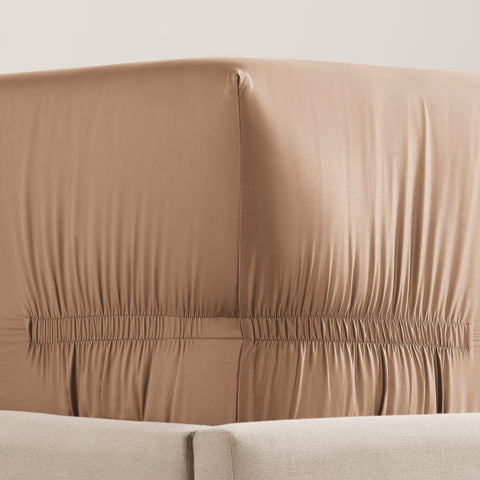 pure parima sateen fitted sheet copper