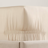 pure parima sateen fitted sheet cream