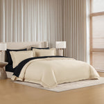 pure parima egyptian cotton yalda collection cream and black