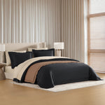 pure parima egyptian cotton yalda collection cream, black and copper