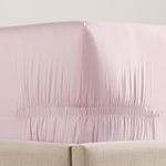 pure parima sateen fitted sheet pink