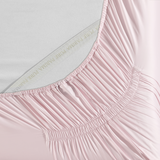 pure parima sateen fitted sheet pink