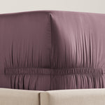 pure parima sateen fitted sheet raisin