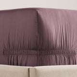 pure parima sateen fitted sheet raisin