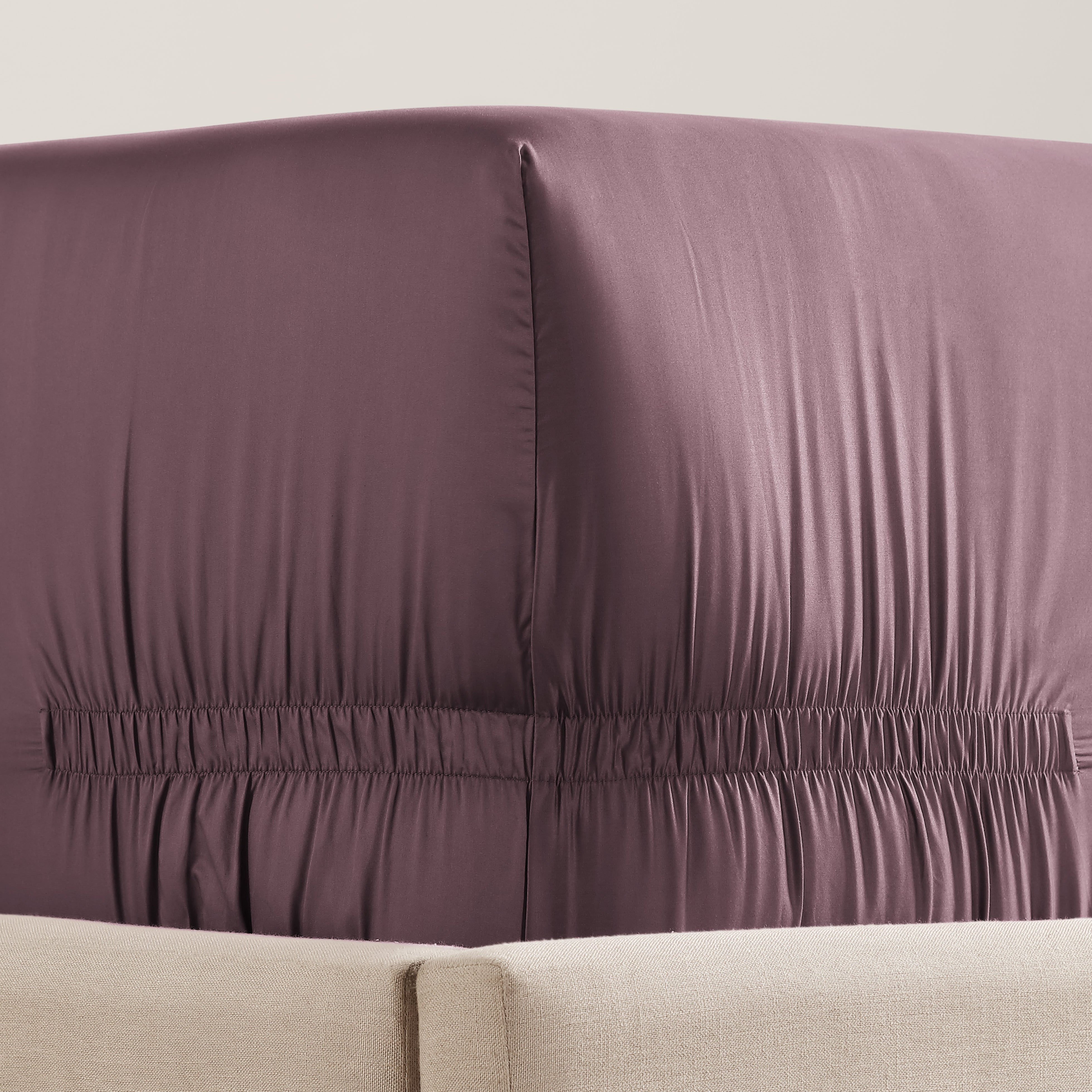 pure parima sateen fitted sheet raisin