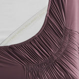 pure parima sateen fitted sheet raisin
