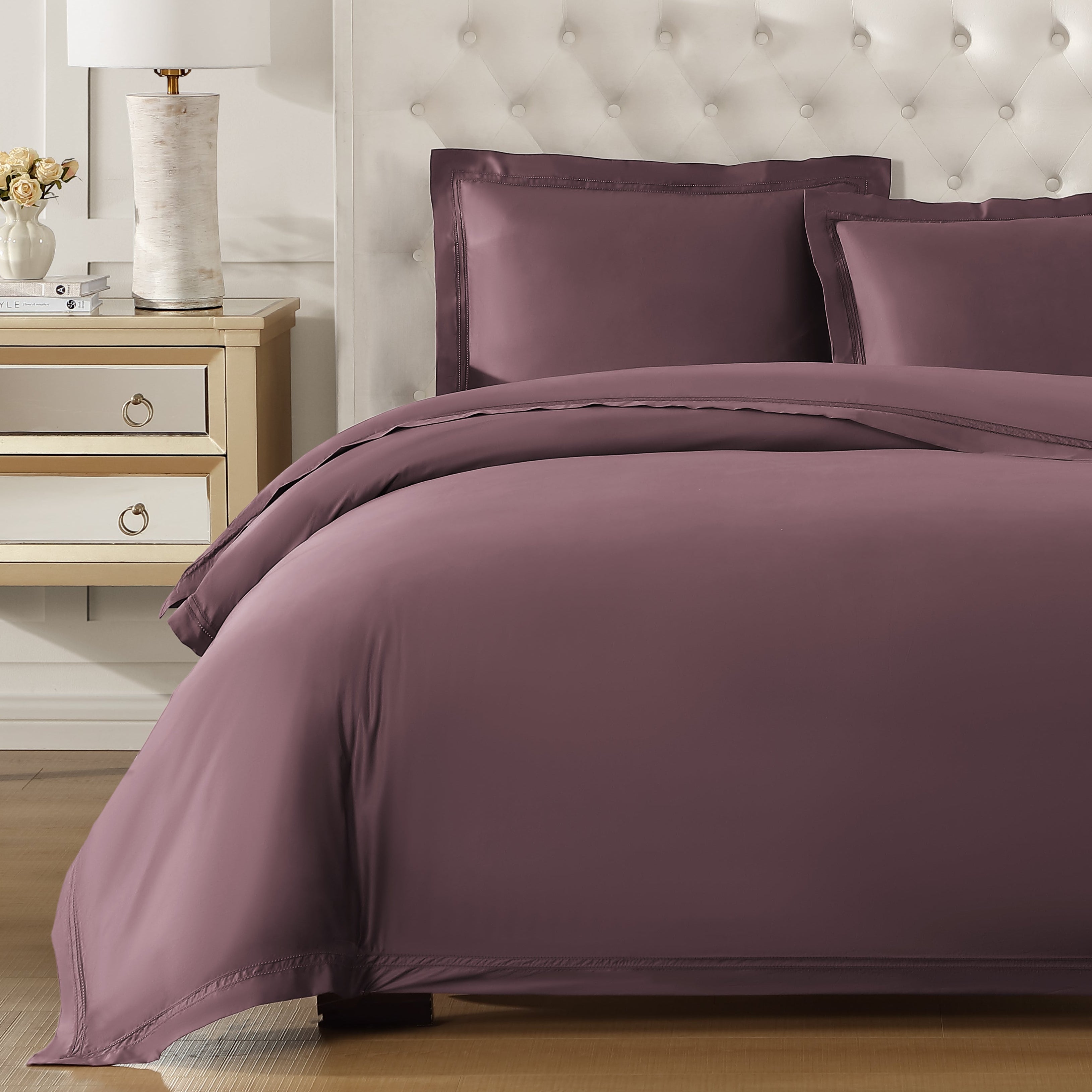 pure parima egyptian cotton yalda duvet cover raisin