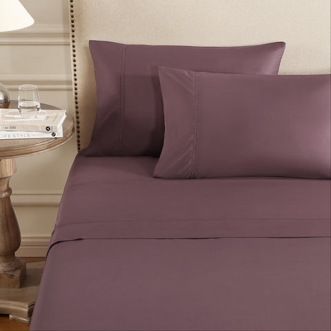 pure parima yalda sheet set raisin