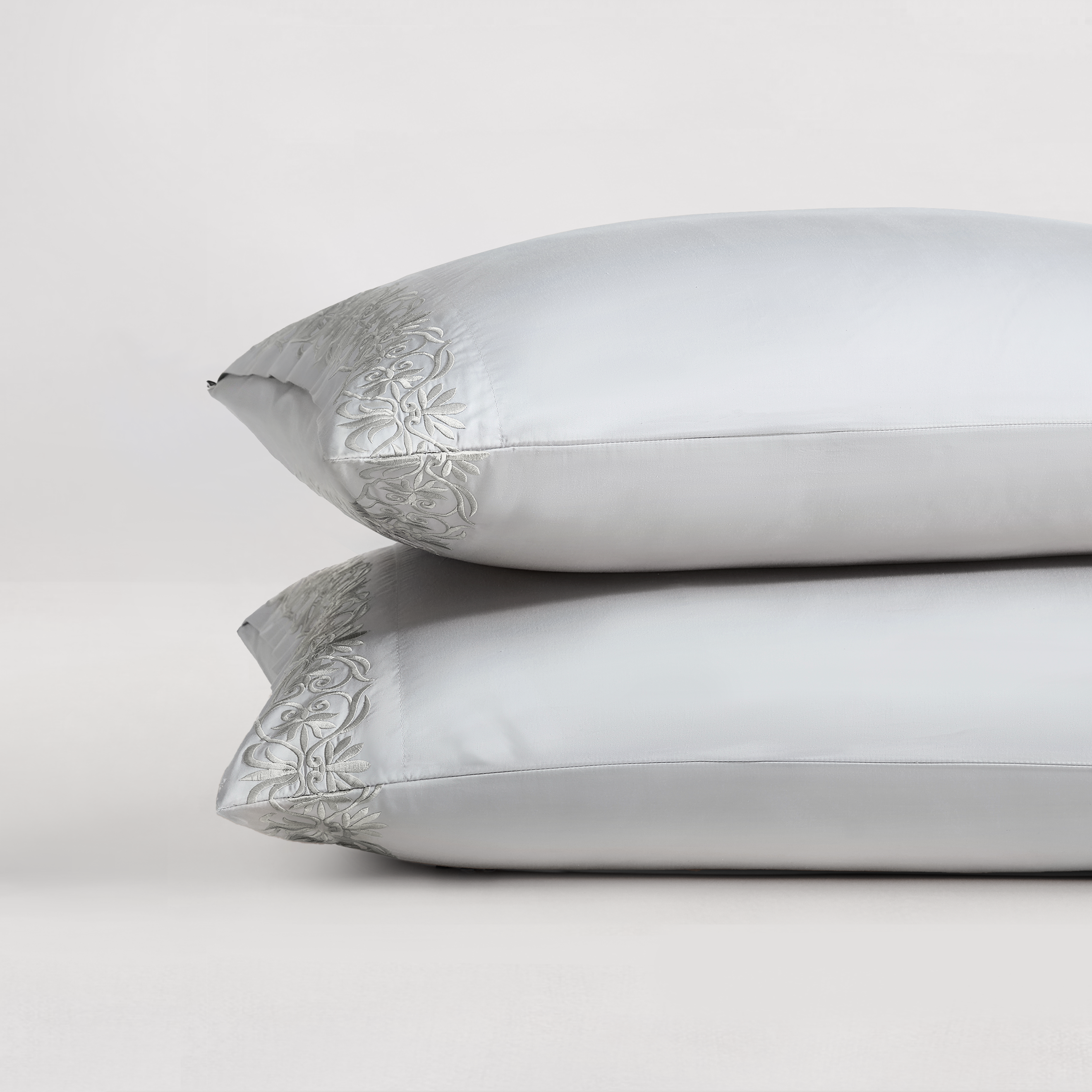 pure parima egyptian cotton ariane pillowcase grey