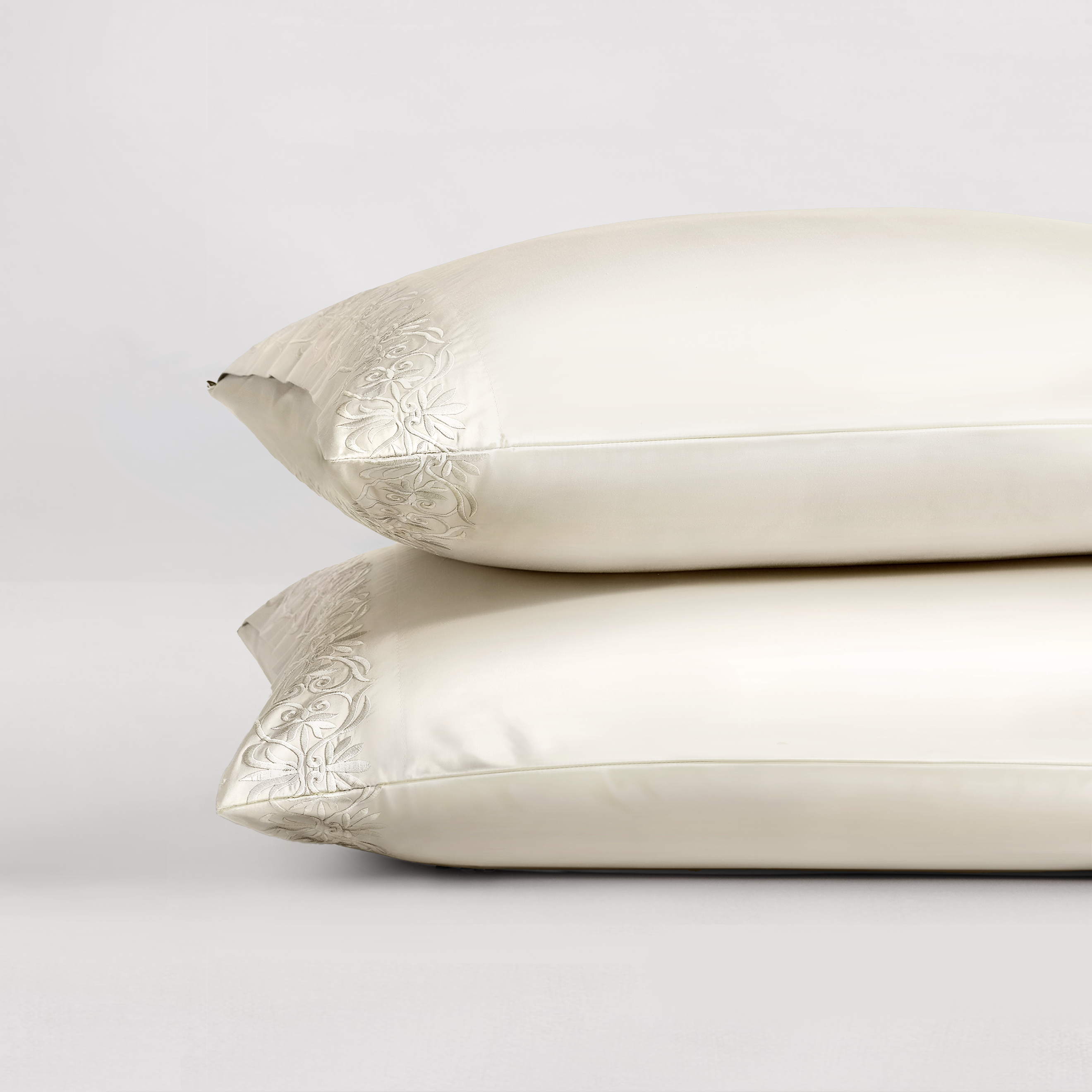 pure parima egyptian cotton ariane pillowcase ivory