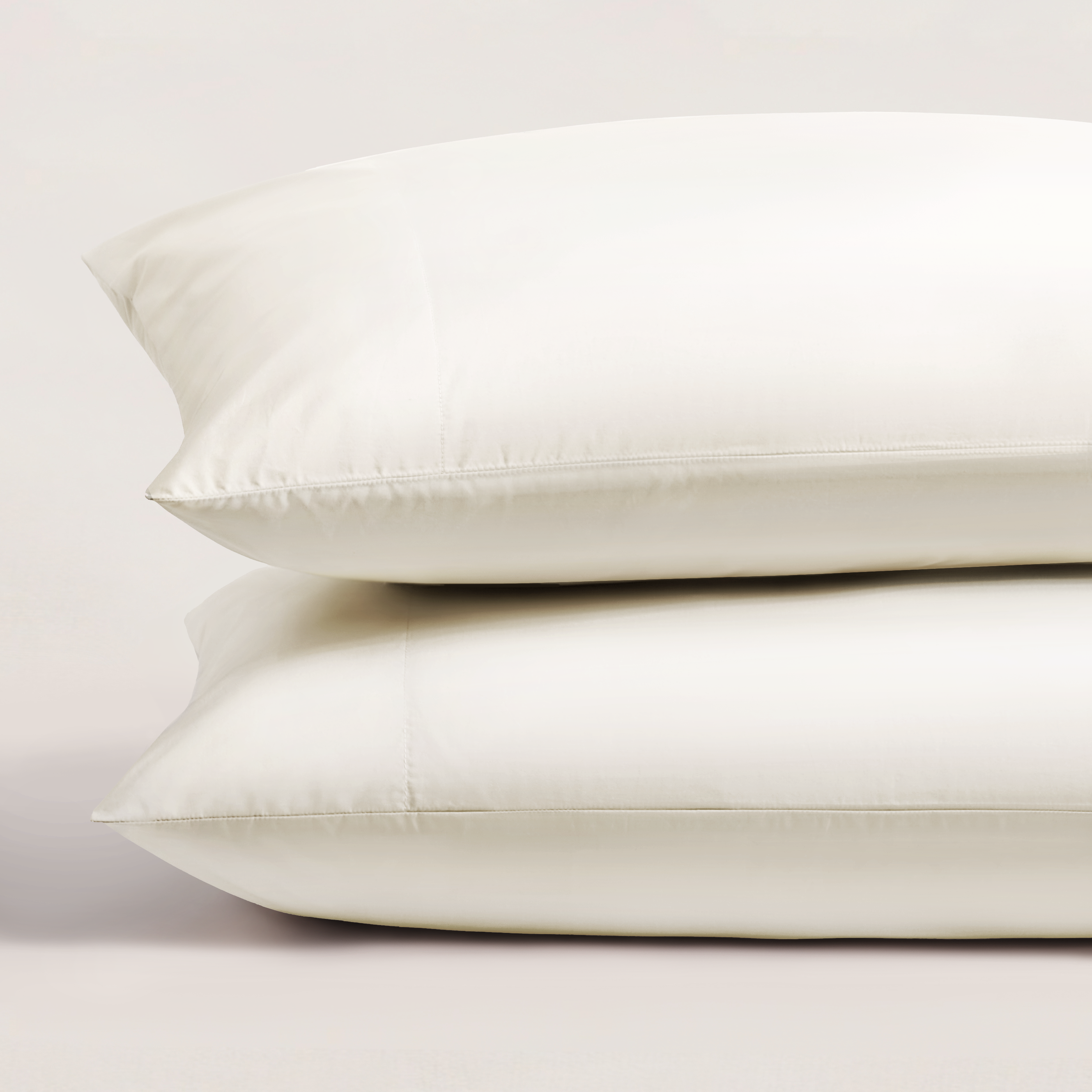 pure parima egyptian cotton ultra percale pillowcase set bone