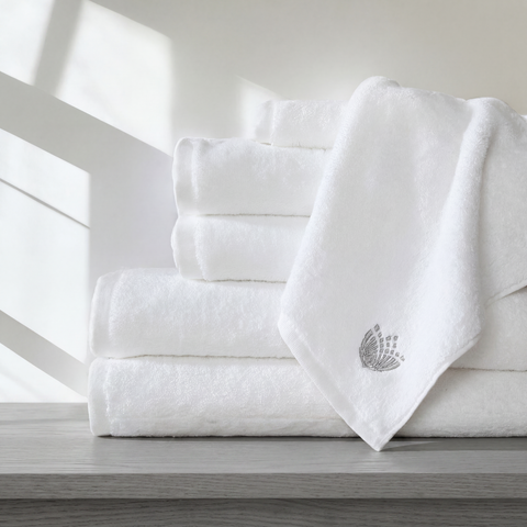 Egyptian Cotton Plush Branded Towel Set