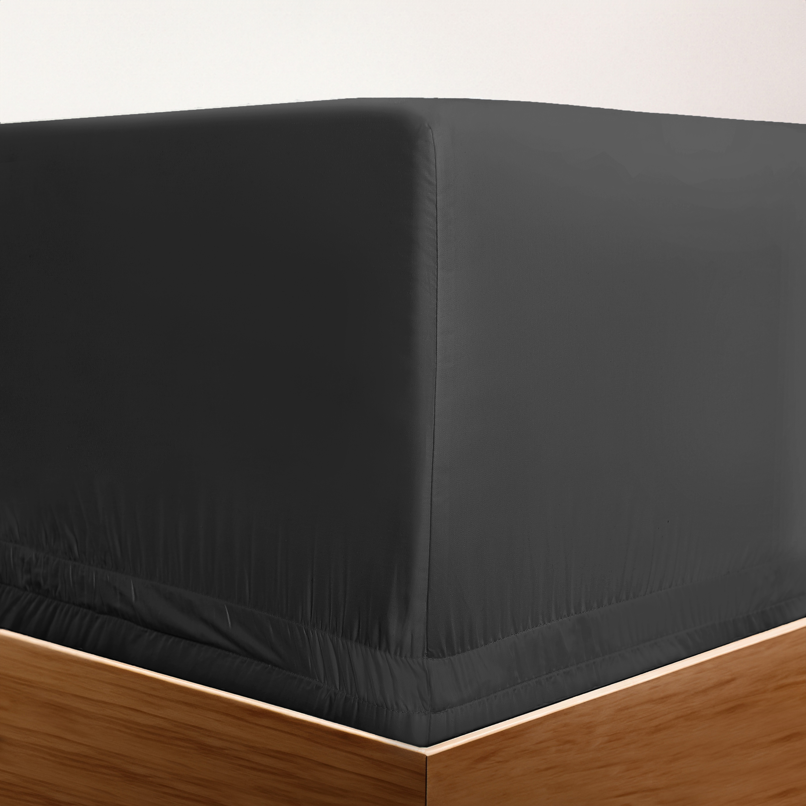 Pure Parima Egyptian Cotton Sheets Ultra Percale Fitted Sheet#color_carbon