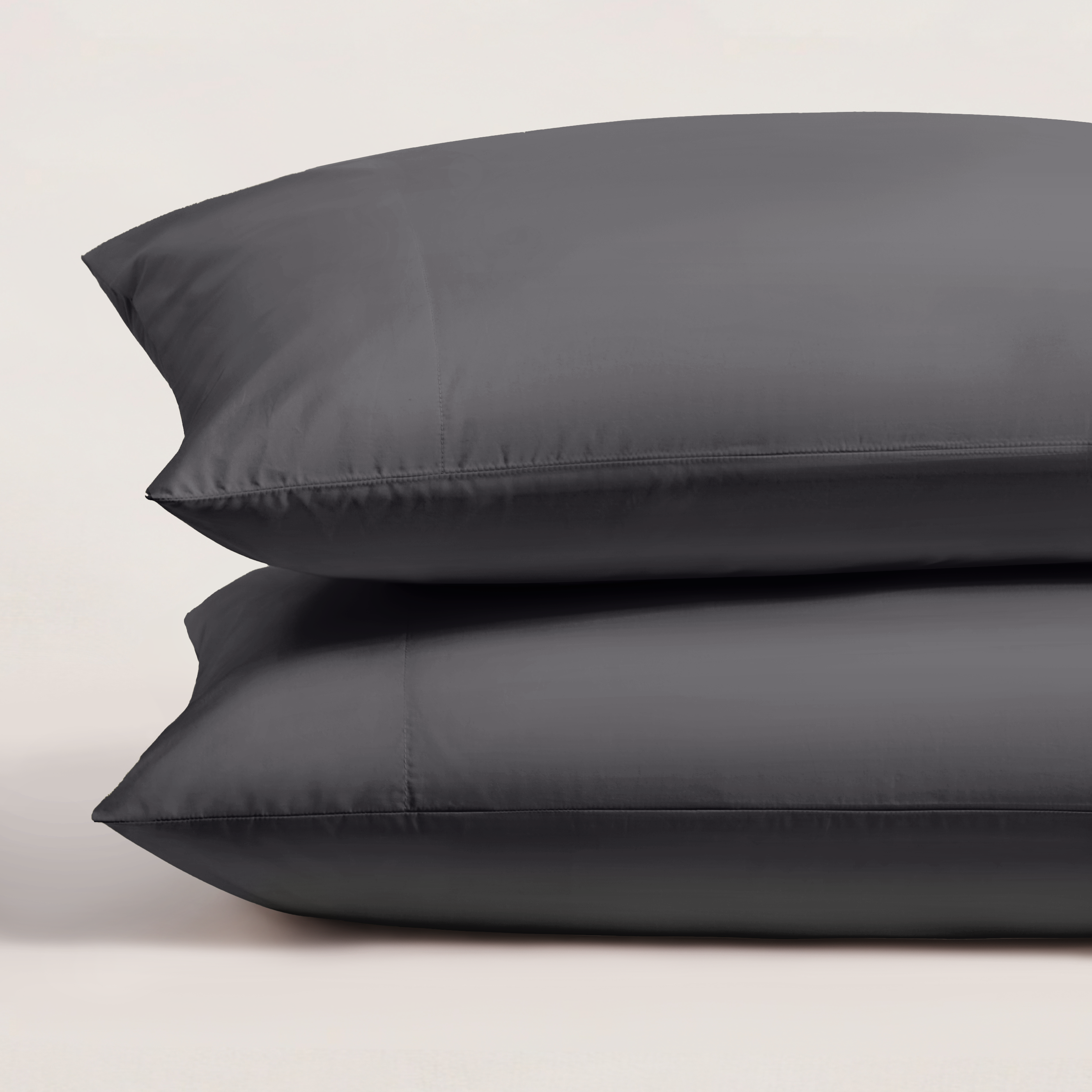 pure parima egyptian cotton ultra percale pillowcase set carbon