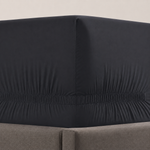 pure parima egyptian cotton fitted sheet ultra percale carbon