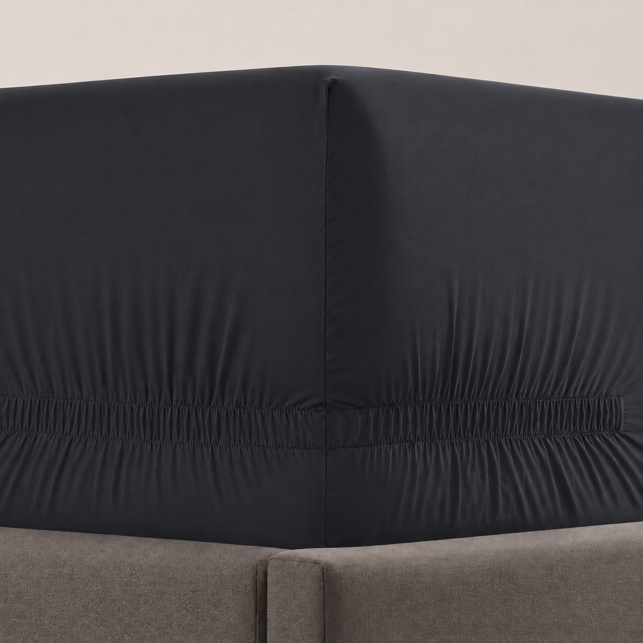 pure parima egyptian cotton fitted sheet ultra percale carbon
