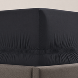 pure parima egyptian cotton fitted sheet ultra percale carbon