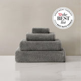 pure parima egyptian cotton plush towels charcoal