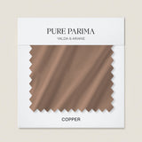 signature sateen swatch copper