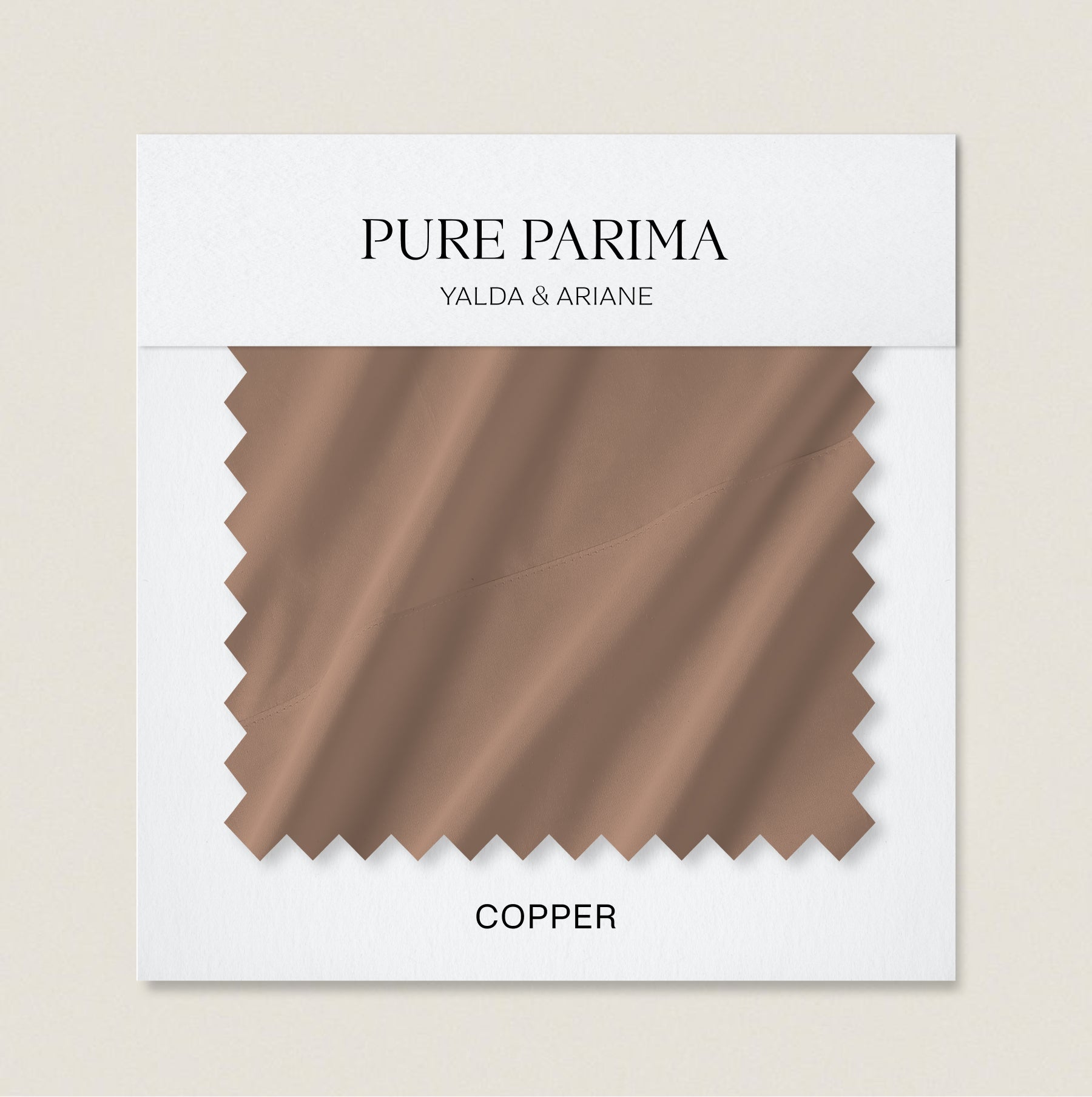 signature sateen swatch copper