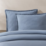 pure parima egyptian cotton european linen duvet cover set dusk