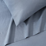 pure parima egyptian cotton european linen sheet set dusk