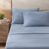 pure parima egyptian cotton european linen sheet set dusk