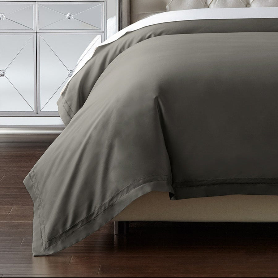 pure parima egyptian cotton yalda duvet cover charcoal