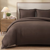 pure parima egyptian cotton european linen duvet cover set earth
