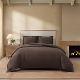 pure parima egyptian cotton european linen duvet cover set earth