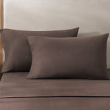 pure parima egyptian cotton european linen pillowcase set#color_earth